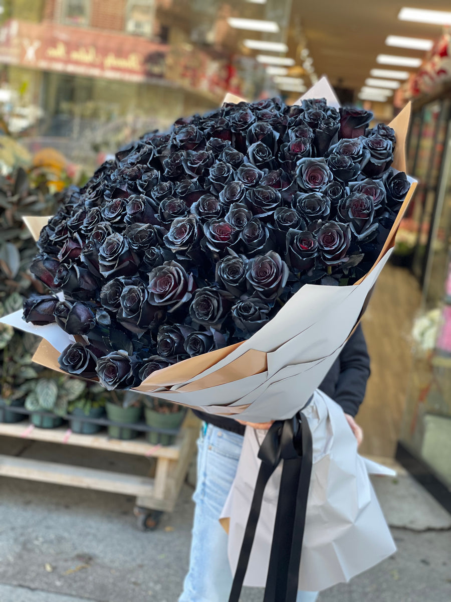 1.Roses in black paper 51 roses – FioriFlower, Fiori Flowers Brooklyn, Queens