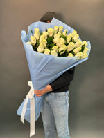 #91. White 31 Roses bouquet