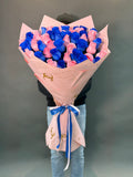 #16.Pink and Blue 51 Roses