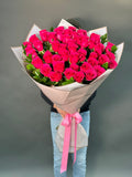 #103. Hot pink 51 Roses Bouquet.