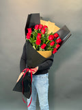 #12. Bouquet of 15 Red Roses.