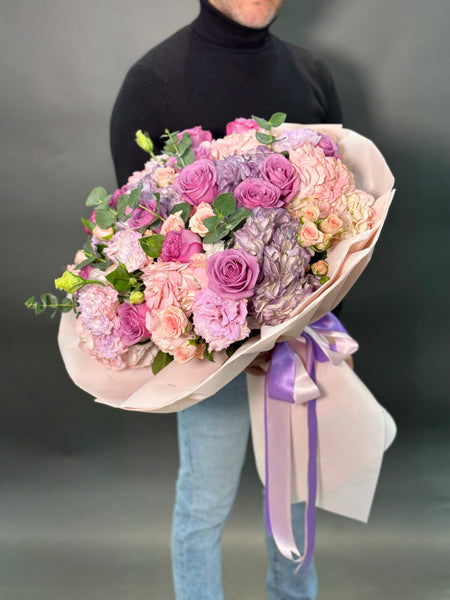 #65. Romantic Love Purple Bouquet.