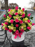 #25.  Love Cymbidium Fiori Box Flowers - FioriFlower | Fiori Flowers Brooklyn NYC Flower Delivery 