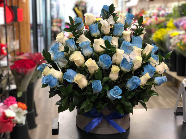 #47. It’s a Boy Fiori Box Flowers - FioriFlower | Fiori Flowers Brooklyn NYC Flower Delivery 