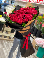 #1.Roses in black paper 51 roses - FioriFlower | Fiori Flowers Brooklyn NYC Flower Delivery 