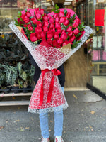 #48.Heart Red Bouquet - FioriFlower | Fiori Flowers Brooklyn NYC Flower Delivery 